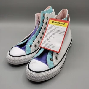 Converse Chuck Taylor Double Uppers High Top Sneaker weiß türkis Unisex Proben - Bild 1 von 12