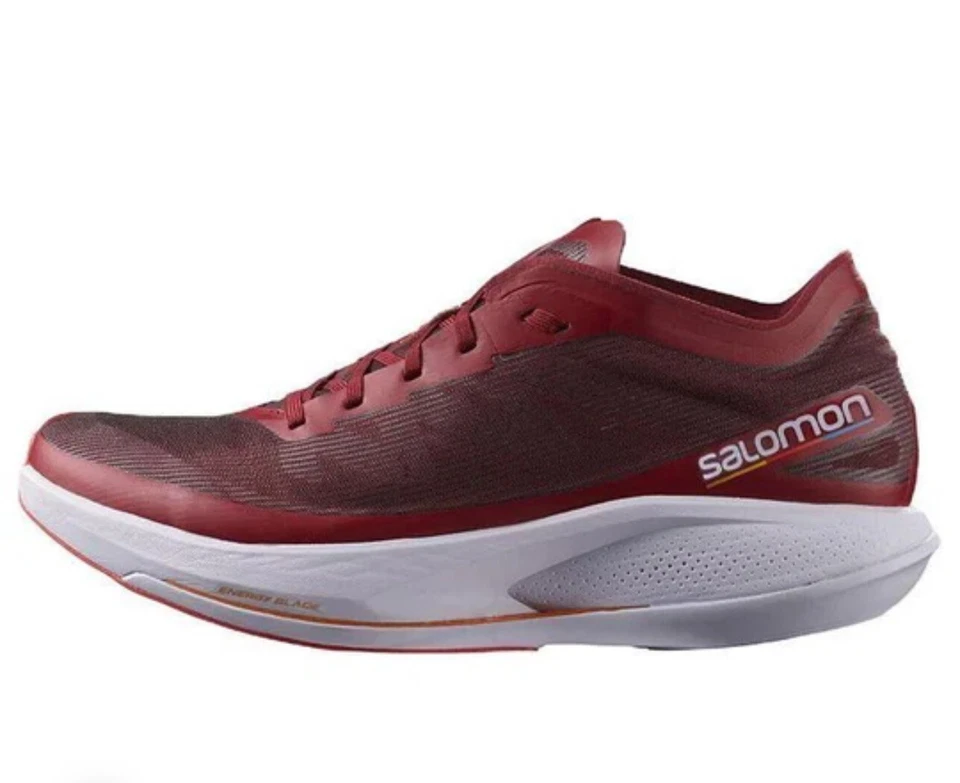 SALOMON Phantasm 自行车红色男式 10.5 跑步鞋运动鞋运动清洁 — 第 1/4 张图片