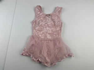 Jacques Moret Girls Pink Dance Leotard Tutu Ballerina Size M 7 / 8 Rose Fluffy - Picture 1 of 3