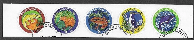 Nueva Zelanda Native Wildlife 2007 dibujos animados finos usados cto Foto 1 de 1