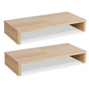 2 Pack 20 inch Monitor Stand Riser, Wood Monitor Stand for Desk Organization. - Picture 1 of 7
