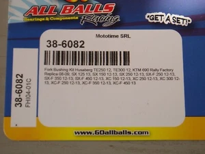 ALL BALLS FORK BUSHES, #38-6082, HUSQVARNA, KTM - Picture 1 of 2
