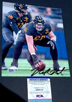 NICK MARTIN Washington Commanders SIGNED 8X10 Photo PSA/DNA COA - Image 1 of 2