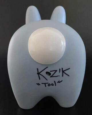 Frank Kozik SIGNED Kidrobot 10" GID Blue Smorkin' Labbit  INSC AUTOGRAPHED Tool - Image 1 of 4