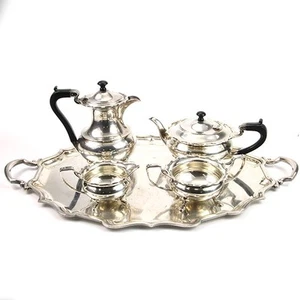 Elkington & Co Silver Plated 5pcs Tea Coffee Set Birmingham England 1937 - Picture 1 of 11