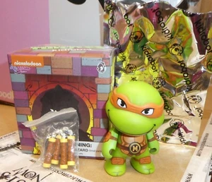 Teenage Mutant Ninja turtles Kidrobot Michelangelo Figure Boxed Foil 2014 TMNT - Picture 1 of 1