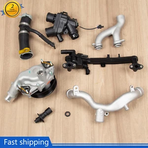 Fits Jaguar Land Rover 5.0L V8 Coolant Water Pump & Thermostat Hose Pipe & Plug - Picture 1 of 10