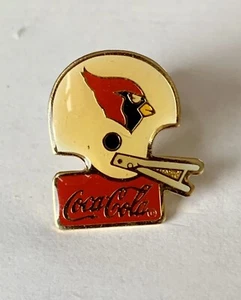 Arizona Cardinals Coca-Cola Metal Helmet Pin Vintage 1985 NFL Licensed  L1 - Picture 1 of 3