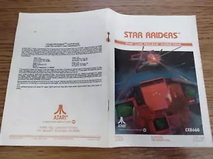 Star Raiders Atari 2600 game program instructions for sale! - Picture 1 of 6