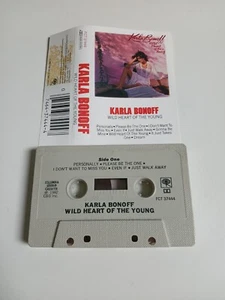 KARLA BONOFF WILD HEART IN THE YOUNG CASSETTE TAPE CBS USA 1982 - Picture 1 of 1