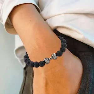 Gymheads Armband, Hantelarmband für Männer, Fitnessstudioköpfe Gewicht schwere Armbänder - Bild 1 von 35