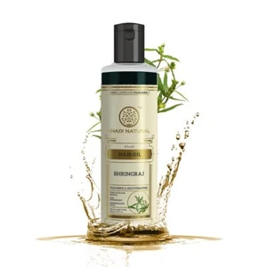 Khadi Natural Ayurvedic Bhringraj Hair Oil For Nourishing Hair 210ml - Picture 1 of 8