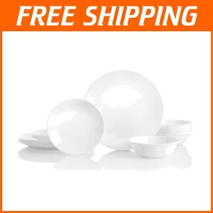 Classy Lightweight 18-Piece Dinnerware Set for 6 - Microwave & Dishwasher Safe - Picture 1 of 10