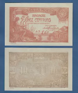 PORTUGAL 10 Centavos 1917 UNC  P.96 - Bild 1 von 1