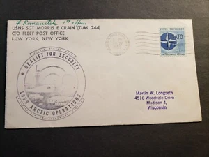 USNS SGT MORRIS E. CRAIN T-AK 244Naval Cover 1959 ARCTIC Cachet APO 23 GREENLAND - Picture 1 of 2