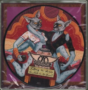 Aerosmith Falling In Love 7" vinyl UK Columbia 1997 Limited edition pic disc 7" - Picture 1 of 2