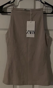 Zara Tanktop Beige Größe S Neu mit Etikett - Bild 1 von 3