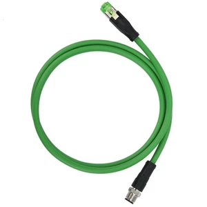 Industrial Field-wireable M12 4-Pin Male To RJ45 Ethernet Plug Cable Assembly - Zdjęcie 1 z 12