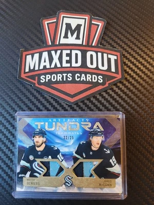  25-26 UD ARTIFACTS MATTY BENIERS,JARED McCANN Premium Tundra Teammates 22/25 - Image 1 of 2