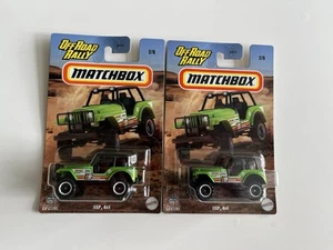 Matchbox 2024 Off Road Rally - Jeep 4x4 - Lot Of 2 - Picture 1 of 3