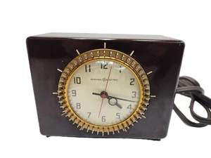 Reloj doméstico General Electric 1939 temporizador baquelita marrón modelo 8H58 - Imagen 1 de 7
