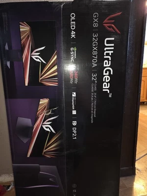 LG UltraGear 32GX870A 31.5" 16:9 4K 240Hz  FHD 480Hz OLED HDR Gaming Monitor - Image 1 of 2