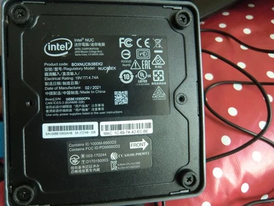 Intel NUC Mini PC | Dual Core i3-8109U | 8GB DDR4 256GB SSD | WiFi | NUC8BEK - Bild 1 von 4