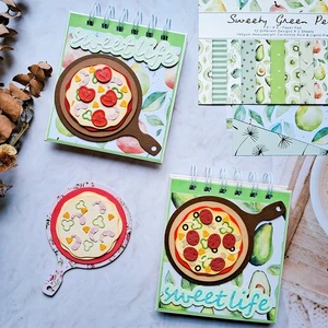 Troqueles de corte de metal para comida de pizza plantilla relieve álbum de recortes tarjeta papel manualidades - Imagen 1 de 5