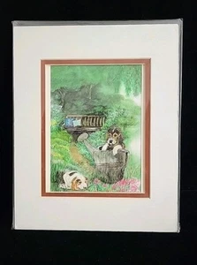 Artist Signed Water Color Art Print " Some Baby please call mom" 08/350 1998 - Picture 1 of 4