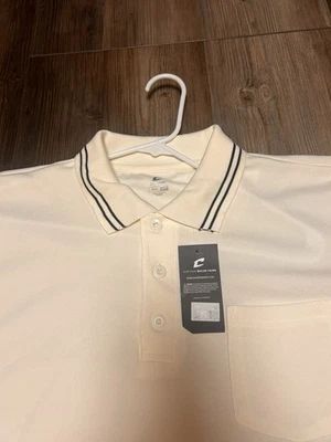 Champro NEW Baseball /Softball Umpire Polo Shirt, BSR1A  🥎⚾️Adult XXL Crème - Image 1 of 4