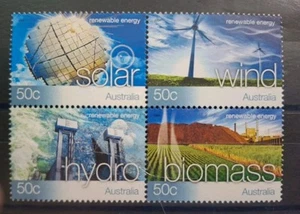 J030 Australia 2004 'Renewable Energy', Set of Four in a Block MNH - Picture 1 of 1