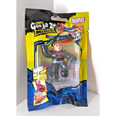 Heroes of Goo Jit Zu BLACK WIDOW Marvel Minis Figura Pack Stretch Squish SELLADO Foto 1 de 3