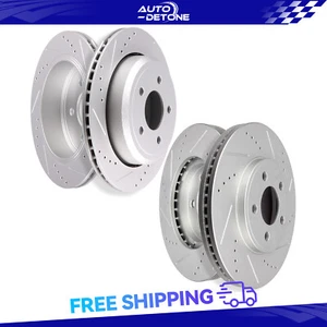 4 Pcs Front Rear Brake Rotor For Mercury Grand Marquis Ford Crown Victoria 4.6L - Picture 1 of 11