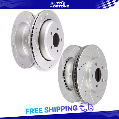 4 Pcs Front Rear Brake Rotor For Mercury Grand Marquis Ford Crown Victoria 4.6L - Изображение 1 из 4