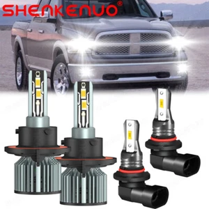 4x Combo H13+9006 LED Headlight Fog Light for Dodge Ram 1500 2500 2006 2007-2009 - Bild 1 von 14