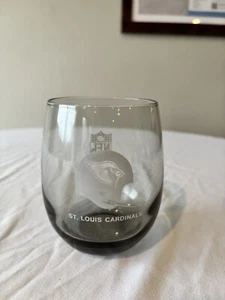 St Louis Cardinals Smoke/Gray tone drinking/Tumblers Glasses NFL Vintage - Picture 1 of 4