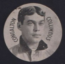 1909-11 E254 Colgan's Chip BUNK CONGALTON Columbus Vintage Baseball Card