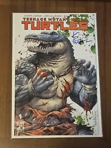 TMNT #1 BATTLE DAMAGE LEATHERHEAD SIGNED KEVIN EASTMAN TRADE VARIANT SDCC 2024 - Bild 1 von 7