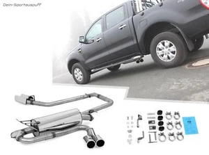 Fox Auspuffnlage Sidepipe rechts-links Ford Ranger 11-16 je 2x90mm rund - Bild 1 von 9
