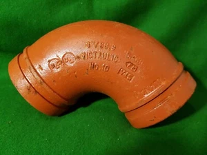 Victaulic 3" 90 Degree Elbow, Grooved, 88.9 , Firehose Fitting no.10 - Picture 1 of 5