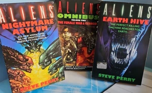 Aliens : Nightmare Asylum, Earth Hive, Female War & Genocide. Steve Perry Sci-Fi - Picture 1 of 24
