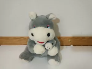 Cuddle Wit Nilpferd Nilpferd Plüschtier Stofftier Spielzeug 12 Zoll Mama & Baby Kuscheln - Bild 1 von 7