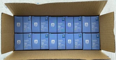 Box of 10 PHILIPS 4.6W GU10 LED 2700K WARM WHITE 355lm 36º 4.6 Watt = 50 Watt F2 - Image 1 of 4