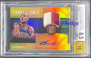 2015-16 GOLD STANDARD MARKS OF PATCH AUTO: GRANT HILL #12/25 AUTOGRAPH BGS 8.5 - Picture 1 of 3