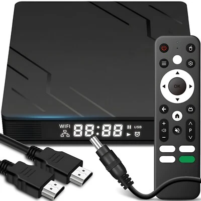 TV Box Android 13 2GB + 16GB Smart Quad-Core TV 4K Google Tv HDMI Retoo - Bild 1 von 4