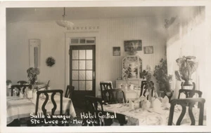 Quebec Canada * Hotel Central  Ste Luce sur Mer  RPPC  ca1940  Michel - Picture 1 of 2