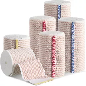 Elastic Bandage Wrap, Compression Wrap Bandage for Legs (6 Pack) - Picture 1 of 7