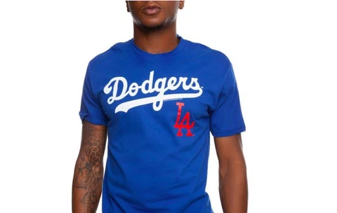 Mitchell & Ness Los Angeles Dodgers T-Shirt LA Logo Tee MLB Shirt Cover