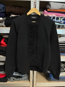 Dsquared2 Cropped Sweatshirt Black Size XS Made In Italy - Picture 1 of 7