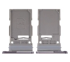 SINGLE SIM CARD TRAY COMPATIBLE FOR SAMSUNG GALAXY S22 ULTRA 5G PHANTOM BLACK - Photo 1 sur 2
